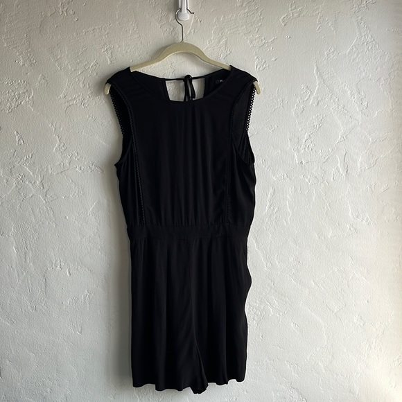 Madewell Pants - Madewell, Elegant Black Romper in Black, Size 4